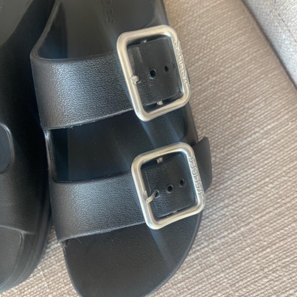 J/Slides Black Platform worn once - Picture 8 of 10